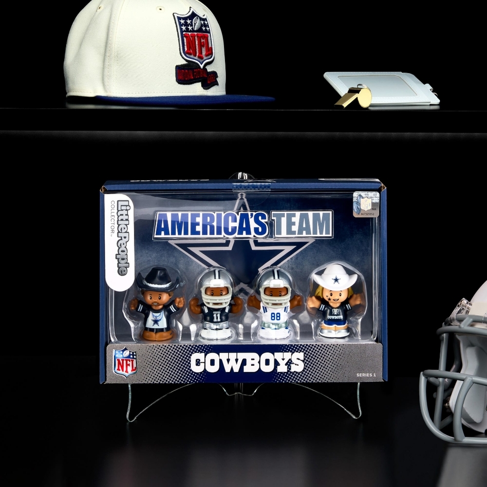 Dallas Cowboys Little People NFL Collector Team Set of 4 Figurines Set